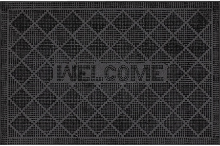 Коврик придверный резиновый ComeForte PIN MAT «Welcome» -